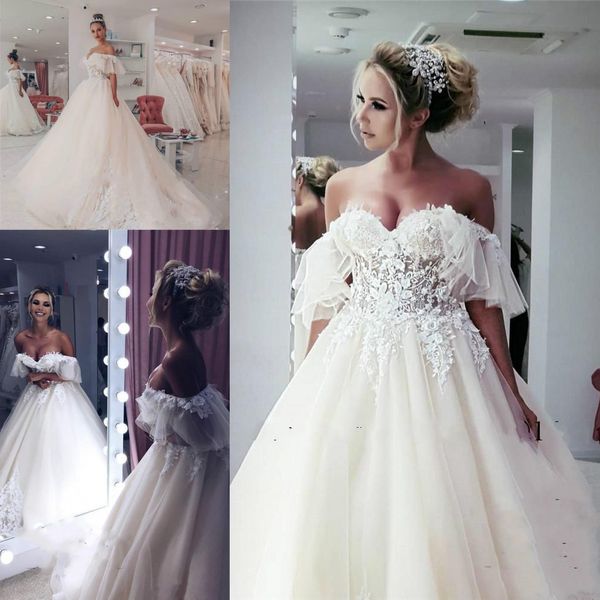 2019 Sexy Sweetheart Appliques Lace Ball Gown Wedding Dresses Bridal Gowns Modest Vestidos De Novia Marriage Sexy Spring Custom Formal Wear
2019 Sexy Sweetheart Appliques Lace Ball Gown Wedding Dresses Bridal Gowns Modest Vestidos De Novia Marriage Sexy Spring Custom Formal Wear