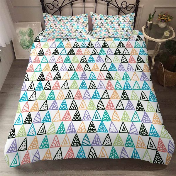 helengili 3d bedding set geometric print duvet cover set bedcloth with pillowcase bed home textiles #yc-48
helengili 3d bedding set geometric print duvet cover set bedcloth with pillowcase bed home textiles #yc-48