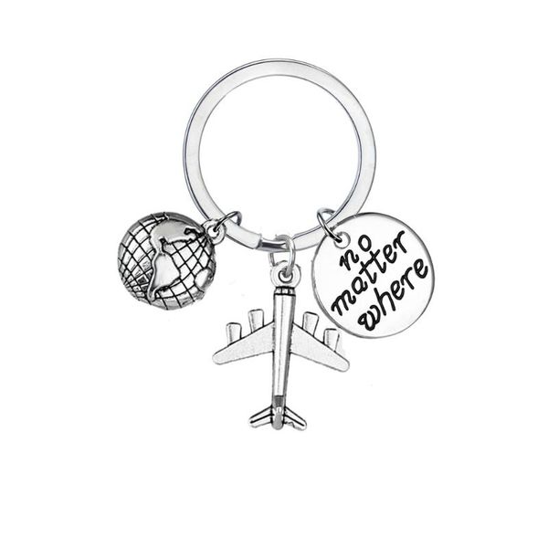 12pc wholesale no matter where love travel keyring earth airplane keychain holder women men gift friendship traveler wanderlust, Silver
12pc wholesale no matter where love travel keyring earth airplane keychain holder women men gift friendship traveler wanderlust, Silver