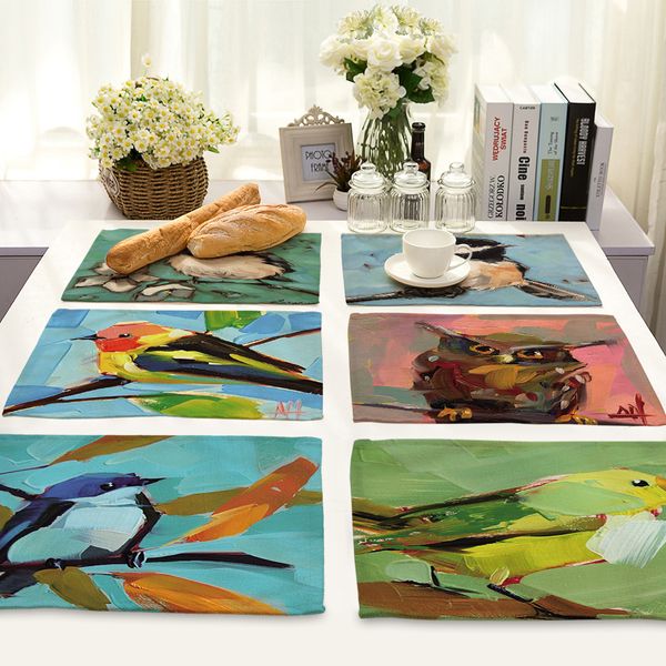 cammitever birds oil painting placemat fashion dining table mat pads bowl pad waterproof table cloth pad slip-resistant tray
cammitever birds oil painting placemat fashion dining table mat pads bowl pad waterproof table cloth pad slip-resistant tray