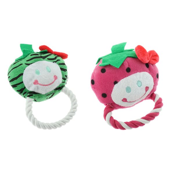 2pcs dog squeaky toys cute stuffed plush fruits dog toys for puppy small dogs with cotton rope
2pcs dog squeaky toys cute stuffed plush fruits dog toys for puppy small dogs with cotton rope