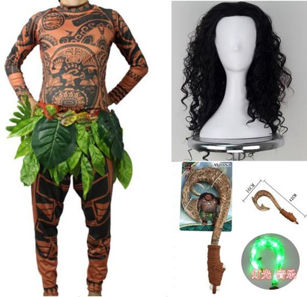 kid maui cosplay costumes pants curly wig toy shiny vocal hook 5pcs set halloween cos setcarnaval disguisement, Black
kid maui cosplay costumes pants curly wig toy shiny vocal hook 5pcs set halloween cos setcarnaval disguisement, Black
