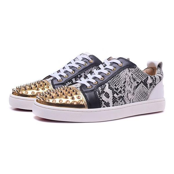 fashion designr spikes red is bottom studded low cut flats sneaker men women multicolor leather party wedding lovers lace up casual shoes, Black
fashion designr spikes red is bottom studded low cut flats sneaker men women multicolor leather party wedding lovers lace up casual shoes, Black