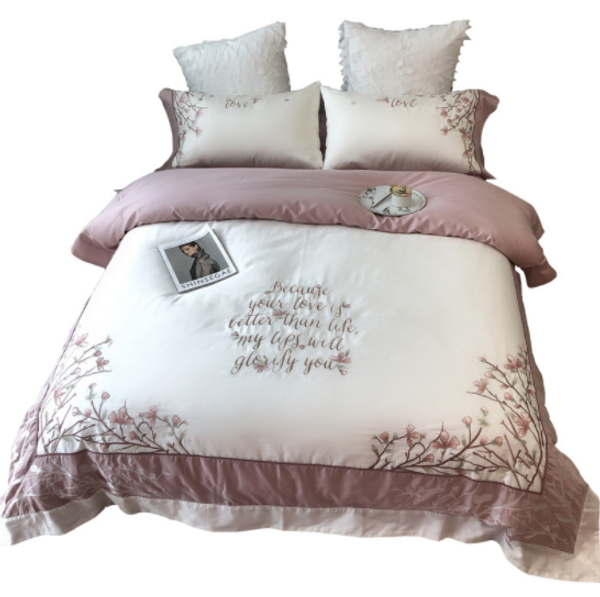 european-style cotton 60-piece long-staple cotton four-piece set burst wholesale embroidered
european-style cotton 60-piece long-staple cotton four-piece set burst wholesale embroidered