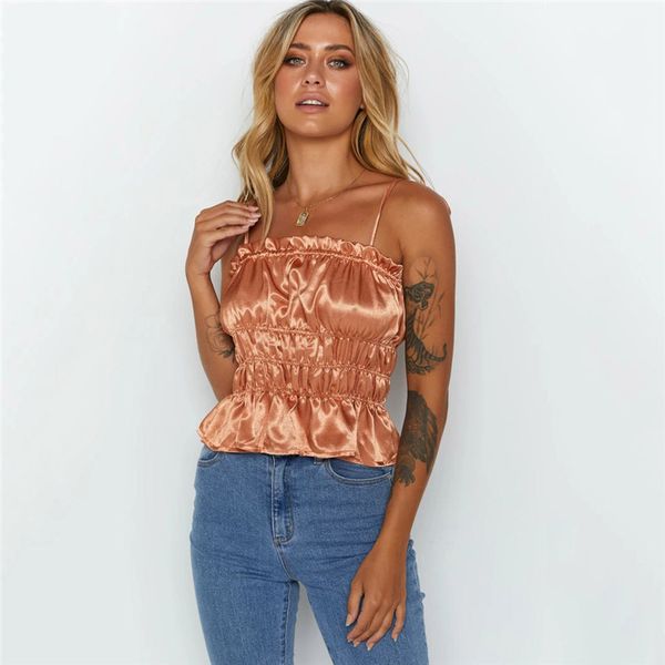 womens designer pleated camis fashion natural color crop casual peplum slash neck camis womens clothing, White
womens designer pleated camis fashion natural color crop casual peplum slash neck camis womens clothing, White