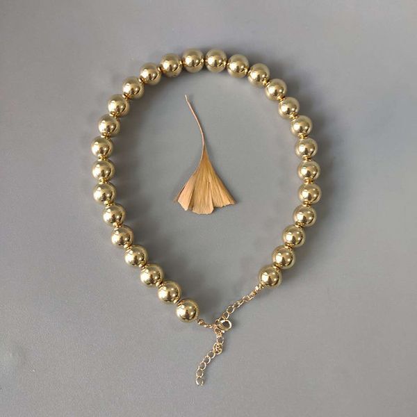 2020 summer new fashion metal bead necklace handmade beaded short jewelry adjustable length man women charm individuality choker, Golden;silver
2020 summer new fashion metal bead necklace handmade beaded short jewelry adjustable length man women charm individuality choker, Golden;silver