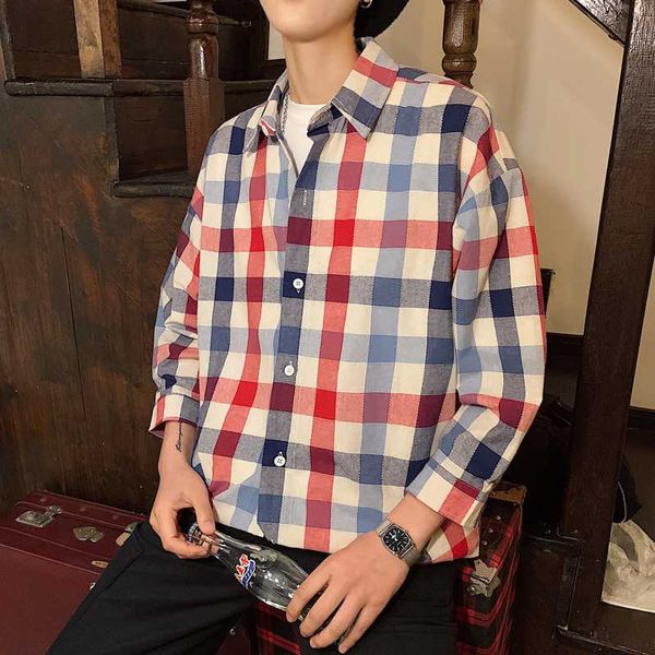 2020 fashion port style summer new bright large size color plaid sleeve shirt casual plaid turn-down collar mens shirts, White;black
2020 fashion port style summer new bright large size color plaid sleeve shirt casual plaid turn-down collar mens shirts, White;black