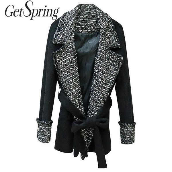 getspring women woolen coat black winter woolen jacket long sleeve lace up black outwear loose long overcoat autumn 2019 fashion
getspring women woolen coat black winter woolen jacket long sleeve lace up black outwear loose long overcoat autumn 2019 fashion
