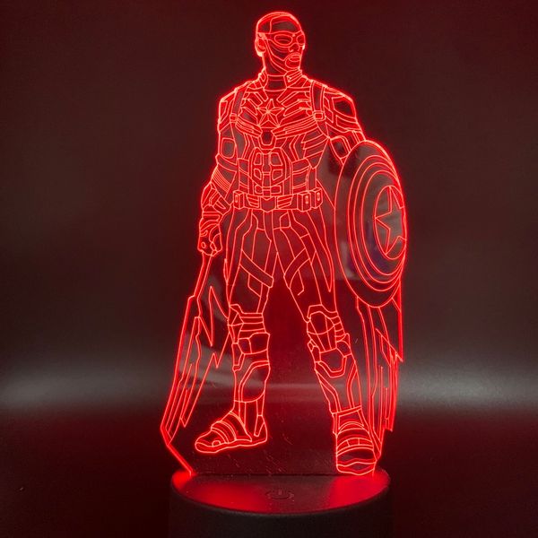 led night light captain america touch sensor light for children live room nightlight 7/16 color changing creative hero 3d lamp
led night light captain america touch sensor light for children live room nightlight 7/16 color changing creative hero 3d lamp