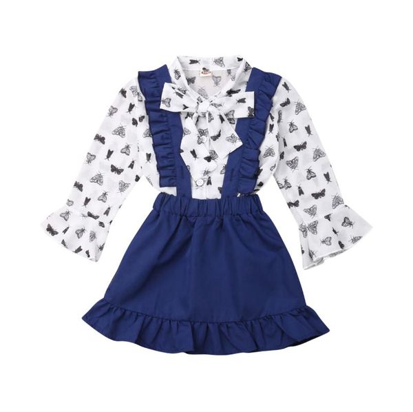 2020 new toddler kids baby girls polka dot t-shirt suspender skirt dresses clothes outfits set 2-7yearts, White
2020 new toddler kids baby girls polka dot t-shirt suspender skirt dresses clothes outfits set 2-7yearts, White