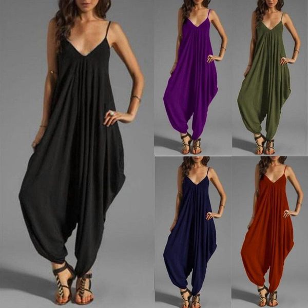 2020 new women's loose jumpsuit fashion v-neck suspender loose casual pants jumpsuit harun pants ankle-length solid, Black;white
2020 new women's loose jumpsuit fashion v-neck suspender loose casual pants jumpsuit harun pants ankle-length solid, Black;white