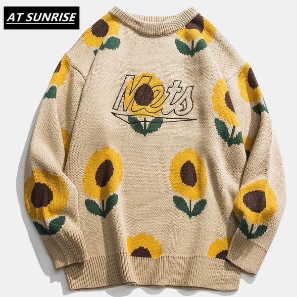 sunflower sweater women men 2020 autumn fashion long sleeve knitted pullover clothes khaki black casual sweater, White;black
sunflower sweater women men 2020 autumn fashion long sleeve knitted pullover clothes khaki black casual sweater, White;black