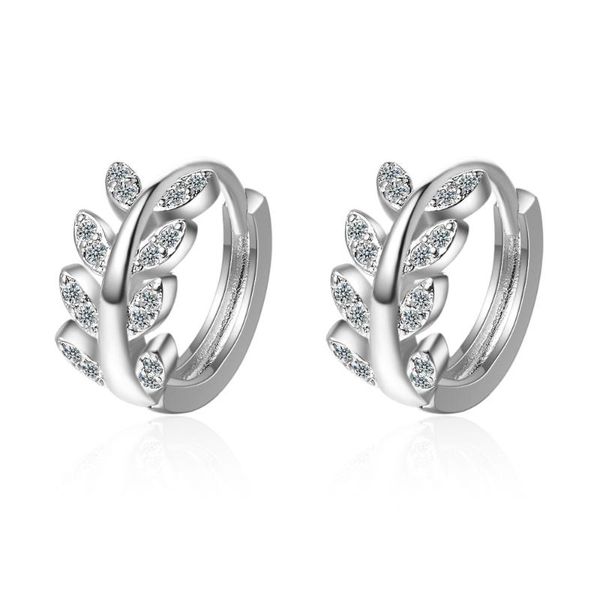 925 sterling silver crystal leaf charm stud earring for women girl wedding gifts jewelry pendientes eh276, Golden;silver
925 sterling silver crystal leaf charm stud earring for women girl wedding gifts jewelry pendientes eh276, Golden;silver