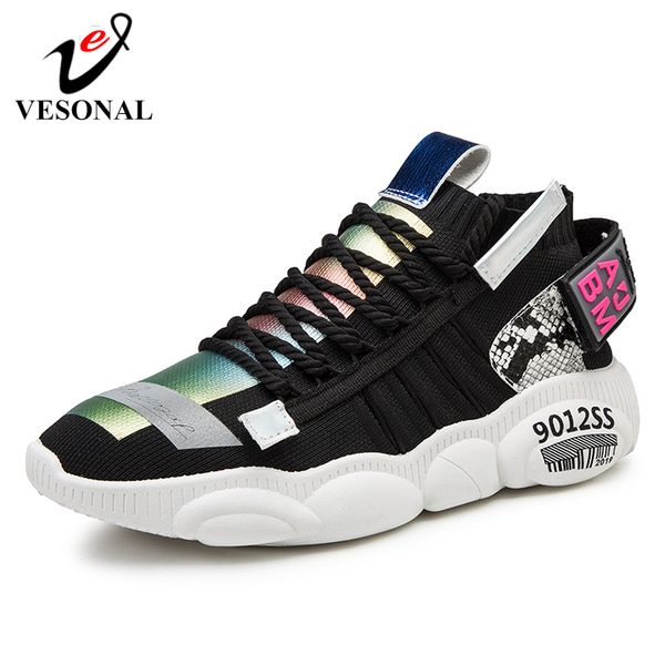 vesonal 2019 spring autumn hip hop sneakers men shoes casual breathable comfortable male shoes walking footwear, Black
vesonal 2019 spring autumn hip hop sneakers men shoes casual breathable comfortable male shoes walking footwear, Black
