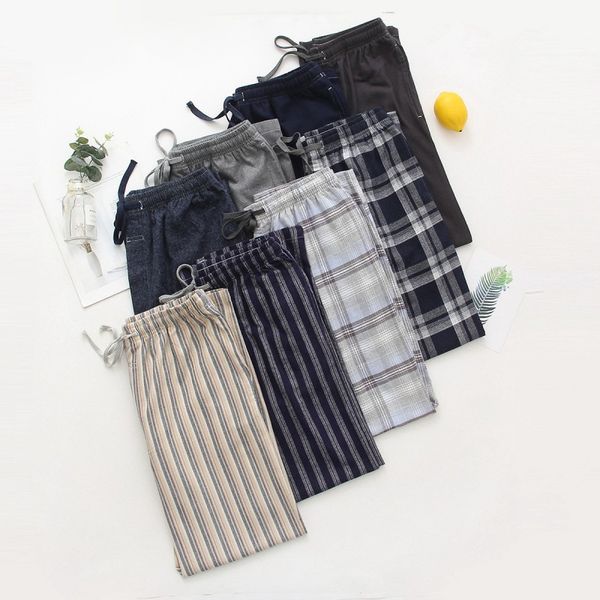 2019 autumn men 100% cotton comfort sleep bottoms male plus size nighty trousers men casual loosen plaid pajama pants xxl 100kgs, Slivery;brown
2019 autumn men 100% cotton comfort sleep bottoms male plus size nighty trousers men casual loosen plaid pajama pants xxl 100kgs, Slivery;brown