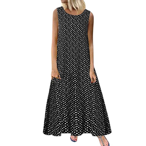 telotuny plus size sleeveless splicing dot print women dress 2019 fashion vintage casual summer loose long maxi sundress 19l0718, White
telotuny plus size sleeveless splicing dot print women dress 2019 fashion vintage casual summer loose long maxi sundress 19l0718, White