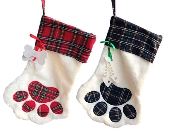 christmas stocking monogrammed pet dog cat paw gift bag plaid xmas stockings christmas tree ornaments party decor 2 styles
christmas stocking monogrammed pet dog cat paw gift bag plaid xmas stockings christmas tree ornaments party decor 2 styles