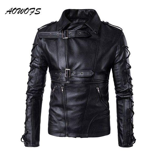 aowofs leather jackets men drawstrings motorcycle jackets men hip hop fashion streetwear 2017 leather, Black
aowofs leather jackets men drawstrings motorcycle jackets men hip hop fashion streetwear 2017 leather, Black