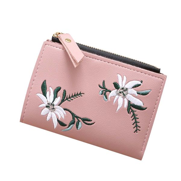 women pu leather coin purse card holder wallet embroidery flower small wallet women mini bag portefeuille femme, Red;black
women pu leather coin purse card holder wallet embroidery flower small wallet women mini bag portefeuille femme, Red;black