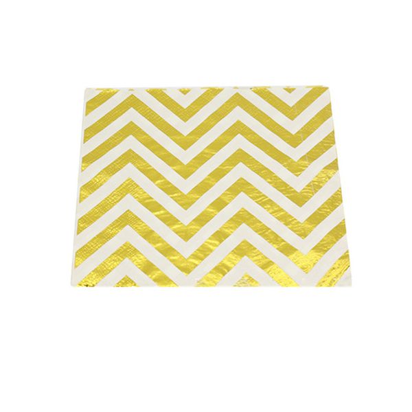 disposal custom design napkins kitchen, dining & bar gilding striped restaurant l party use paper decoration napkins 0101