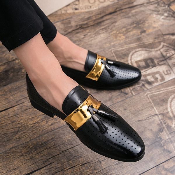 men loafers shoes casual moccasins flats zapatos hombre hole breathable tassel british style club party shoes chaussure homme, Black
men loafers shoes casual moccasins flats zapatos hombre hole breathable tassel british style club party shoes chaussure homme, Black