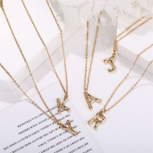 2cm small gold hammered metal bamboo 26 letter alphabet a-z minimalist initial pendant necklace fashion twist chain neck jewelry, Silver
2cm small gold hammered metal bamboo 26 letter alphabet a-z minimalist initial pendant necklace fashion twist chain neck jewelry, Silver