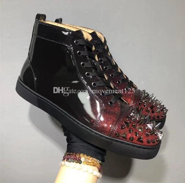 2020 red bottom women shoes gradient patent leather pik pik spikes men sneakers orlato black wine-red leather red sole designer trainers
2020 red bottom women shoes gradient patent leather pik pik spikes men sneakers orlato black wine-red leather red sole designer trainers
