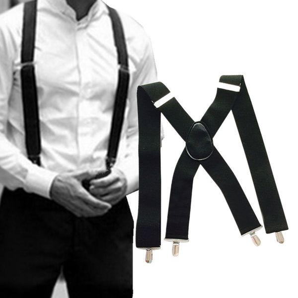 30#50mm wide men x-back x shape heavy duty trousers brace suspenders with clips, Black;white
30#50mm wide men x-back x shape heavy duty trousers brace suspenders with clips, Black;white