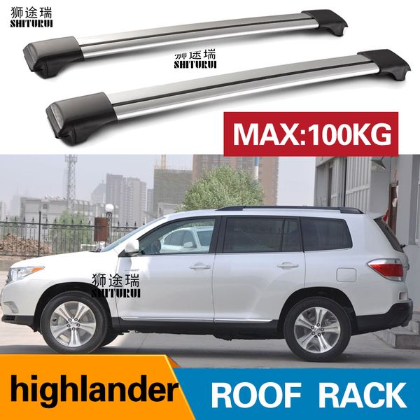 shiturui 2pcs roof bars for toyota kluger highlander 2007-2013 aluminum alloy side bars cross rails roof rack luggage
shiturui 2pcs roof bars for toyota kluger highlander 2007-2013 aluminum alloy side bars cross rails roof rack luggage