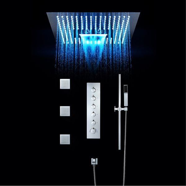 bathroom shower 16 inch rain showers led light embedded ceiling thermostatic valve waterfall showerhead misty faucet set
bathroom shower 16 inch rain showers led light embedded ceiling thermostatic valve waterfall showerhead misty faucet set