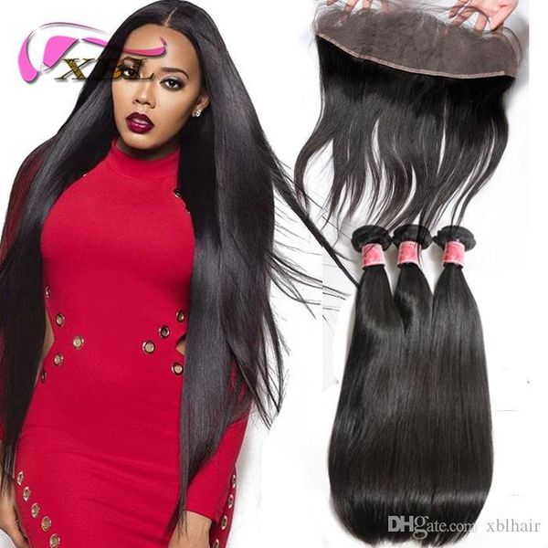 xbl straight human hair extensions brazilian virgin hair with frontal closure bundle straight human hair bundles, Black;brown
xbl straight human hair extensions brazilian virgin hair with frontal closure bundle straight human hair bundles, Black;brown