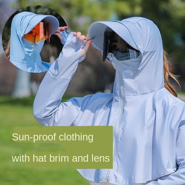 women's bicycle clothes 2020 thin long sleeve sunscreen coat with lenses cycling sunscreen clothes fashion, Blue;gray
women's bicycle clothes 2020 thin long sleeve sunscreen coat with lenses cycling sunscreen clothes fashion, Blue;gray