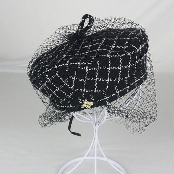 mesh lattice beret hats for women fashion elegant octagonal hats fashion little bee ladies hats supply manufacturers, Blue;gray
mesh lattice beret hats for women fashion elegant octagonal hats fashion little bee ladies hats supply manufacturers, Blue;gray