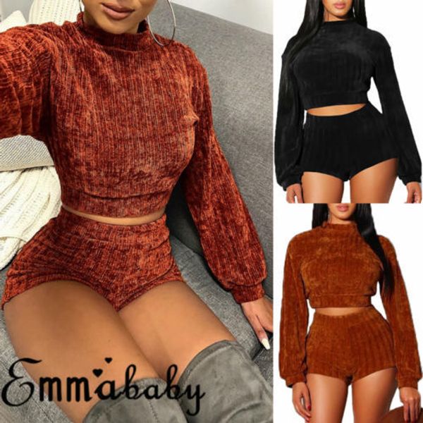retro women crop shorts set two piece outfits casual long sleeve turtlrneck jumpsuit autumn winter wear bodycon new c19041501, White
retro women crop shorts set two piece outfits casual long sleeve turtlrneck jumpsuit autumn winter wear bodycon new c19041501, White