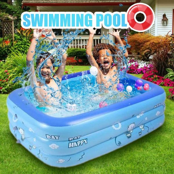 Children Inflatable Swimming Pool Inflatable Bathtub Kids Summer Water Fun Play Square Swimming Pool For Baby