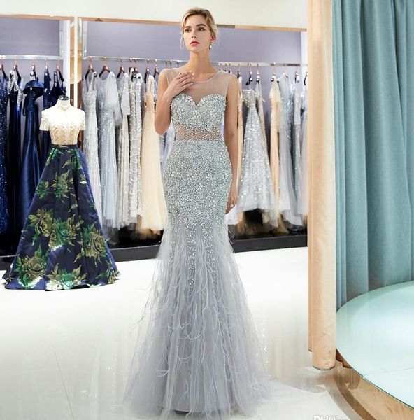 stunning sequined feather prom dresses long rhinestones beaded high neck formal gowns floor length evening pageant dress for women, Black
stunning sequined feather prom dresses long rhinestones beaded high neck formal gowns floor length evening pageant dress for women, Black
