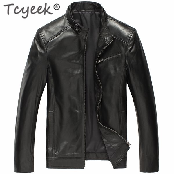 tcyeek 100% genuine leather jacket men winter sheep skin coat man clothes 2019 streetwear slim fit leather jackets hiver dk108, Black
tcyeek 100% genuine leather jacket men winter sheep skin coat man clothes 2019 streetwear slim fit leather jackets hiver dk108, Black