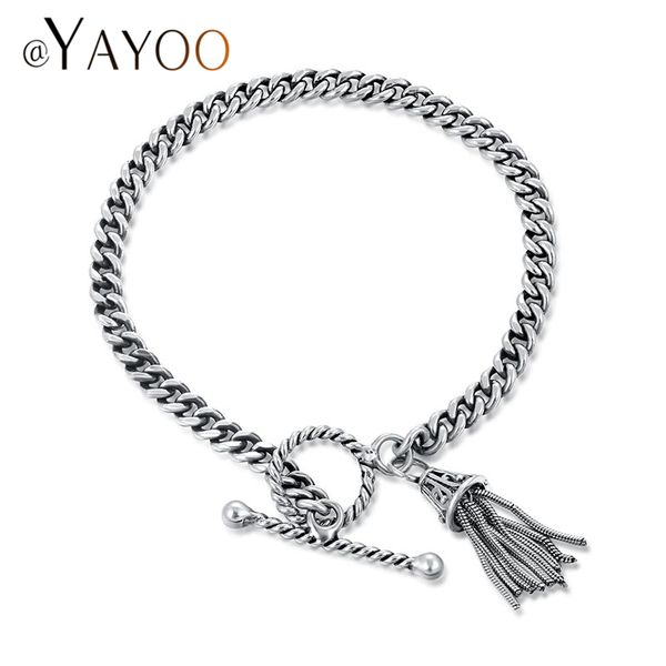 ayayoo trendy silver charm bracelets women chain tassel fashion bracelet female 925 jewelry elegant bridal wedding bracelet c19021501, Black
ayayoo trendy silver charm bracelets women chain tassel fashion bracelet female 925 jewelry elegant bridal wedding bracelet c19021501, Black