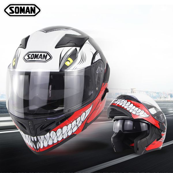 soman x5 пользовательские двойные козырьки точка флип вверх козырек шлемы мотоцикл велоспорт capacete гоночный мотоцикл анфас шлем
soman x5 пользовательские двойные козырьки точка флип вверх козырек шлемы мотоцикл велоспорт capacete гоночный мотоцикл анфас шлем