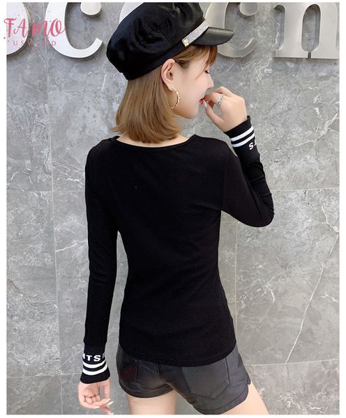 fashion v neck t shirt women new autumn winter european clothes long sleeve camiseta mujer bottoming shirt tees t9n101, White
fashion v neck t shirt women new autumn winter european clothes long sleeve camiseta mujer bottoming shirt tees t9n101, White