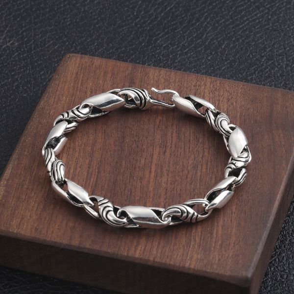 wholesale s925 sterling silver trend wrist jewelry retro thai silver hipster popular wild simple men's bracelet homme, Golden;silver
wholesale s925 sterling silver trend wrist jewelry retro thai silver hipster popular wild simple men's bracelet homme, Golden;silver