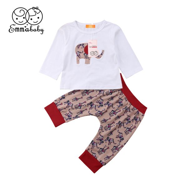 babies cartoon animal elephant printing clothes outfits newborn girls boys clothing 2pcs long sleeve shirt pants sets 0-24m, Pink;blue
babies cartoon animal elephant printing clothes outfits newborn girls boys clothing 2pcs long sleeve shirt pants sets 0-24m, Pink;blue