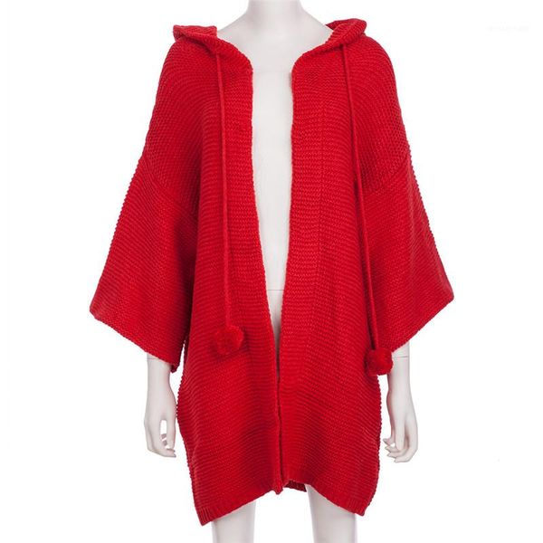 sweater new three colors long hat languid lazy wind loose sweater ladies clothes women designer fashion autumn and winter, White;black 
sweater new three colors long hat languid lazy wind loose sweater ladies clothes women designer fashion autumn and winter, White;black