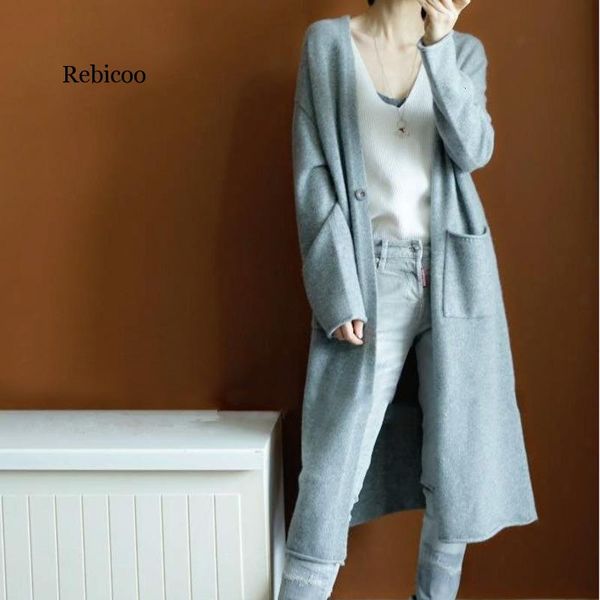 women sweater vintage mohair long cardigan women sweaters female long sleeve pocket winter cardigans casual knitwear jumpers, White
women sweater vintage mohair long cardigan women sweaters female long sleeve pocket winter cardigans casual knitwear jumpers, White