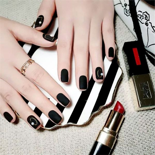 24pcs fashion touch matte matte gold line white pearl embellishment decoration fake nail patch diy nail art design, Red;gold
24pcs fashion touch matte matte gold line white pearl embellishment decoration fake nail patch diy nail art design, Red;gold