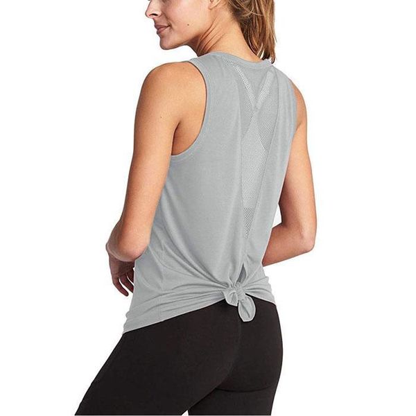 women sport yoga fashion sleeveless workout mesh yoga shirts solid regular fitness top, White;red
women sport yoga fashion sleeveless workout mesh yoga shirts solid regular fitness top, White;red