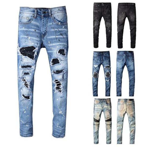 2020 mens designer jeans mens brand designer men denim jeans embroidery pants fashion clothes man holes trousers us size 28-40, Blue
2020 mens designer jeans mens brand designer men denim jeans embroidery pants fashion clothes man holes trousers us size 28-40, Blue