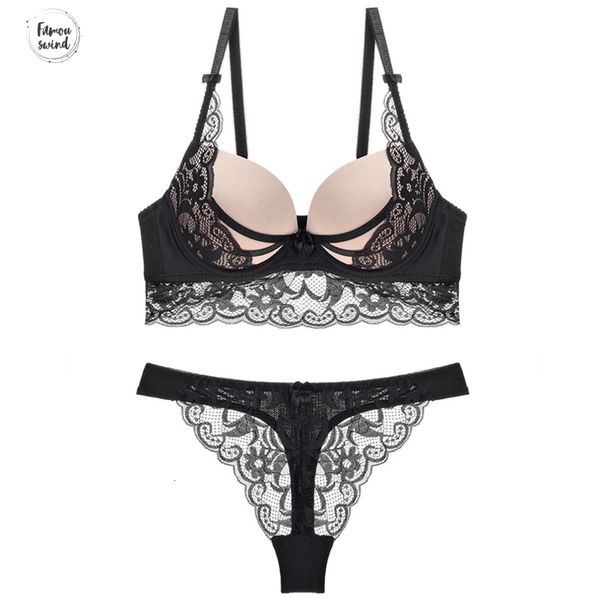 thong lady push up bra set lace hollow out bralette underwear panty intimates black brief women bra red set, Red;black
thong lady push up bra set lace hollow out bralette underwear panty intimates black brief women bra red set, Red;black