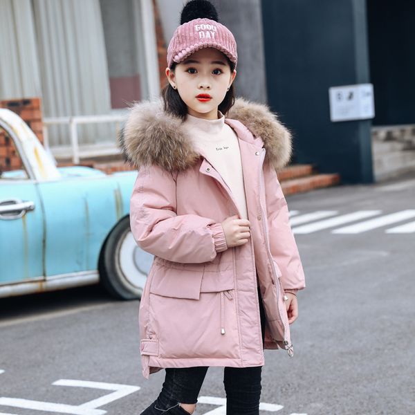 Girls Winter Jacket Thick Warm Girl Down Parkas Duck Down Filling Hooded Kids Snowsuit Real Fur Children Outwear Coat, Black
Girls Winter Jacket Thick Warm Girl Down Parkas Duck Down Filling Hooded Kids Snowsuit Real Fur Children Outwear Coat, Black