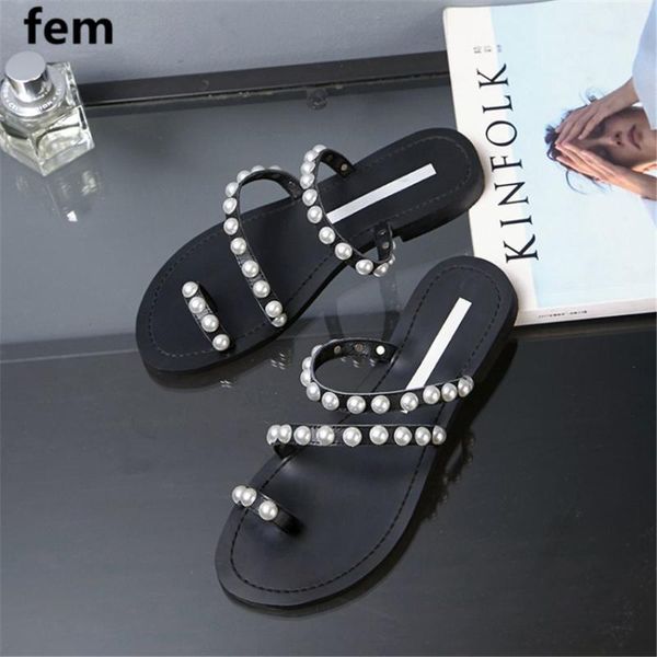slippers flip flops for women pearl slides sandals for women flats sandals 2020 big shoes size 43 concise ladies, Black
slippers flip flops for women pearl slides sandals for women flats sandals 2020 big shoes size 43 concise ladies, Black